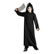 Tunica Preta Com Capuz Infantil Fantasia Halloween Cosplay Foto mini 4