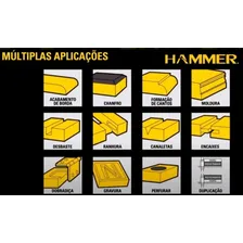 Tupia Laminados Hammer 6mm 1/4 Pol 710w Profissional 220V Foto mini 3