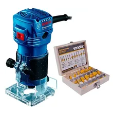 Tupia Manual Gkf550 Bosch 550w 220v +jogo Fresas 12 Pecas Foto mini 1