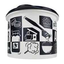 Tupperware 5 Cx Mantimento Pb Açúcar Arroz Café Feijão E Sal Foto mini 2