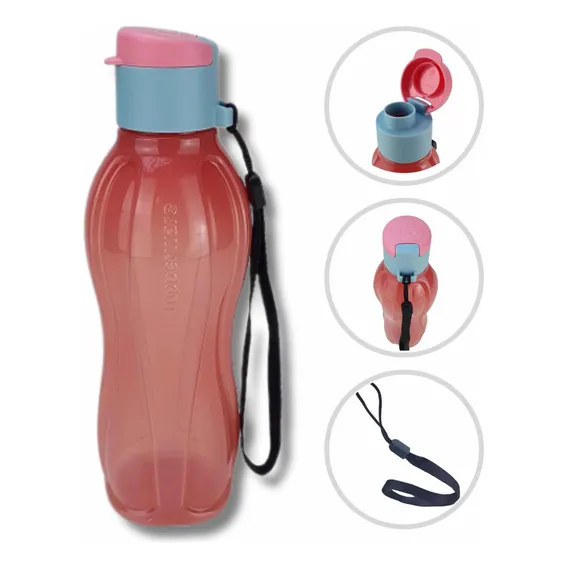 Tupperware Garrafa Eco Tupper 500ml Cor OrquÃdeas Foto 1