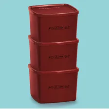 Tupperware® | Kit Jeitoso Freezer 800ml 3 Peças - Mix Feijão Foto mini  2