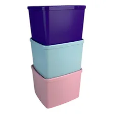 Tupperware® | Kit Jeitoso Freezer 800ml - Roxo + Aquamarine + Algodão Doce Foto mini 1