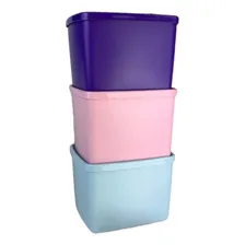 Tupperware® | Kit Jeitoso Freezer 800ml - Roxo + Aquamarine + Algodão Doce Foto mini 2