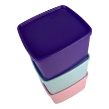 Tupperware® | Kit Jeitoso Freezer 800ml - Roxo + Aquamarine + Algodão Doce Foto mini 4