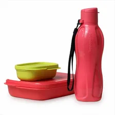 Tupperware | Kit Lanche Eco Basic - Marmita Cor Kit Basic Primavera - Eco Tupper 500ml + Basic Line Slim Foto mini 1