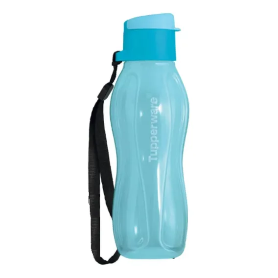 Tupperware Mini Eco Tupper Garrafa Plus 310  - Não Vaza Cor Azul Sereno Foto 1