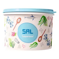 Tupperware Porta Mantimento Caixa Floral Sal 1,3kg Foto mini 2