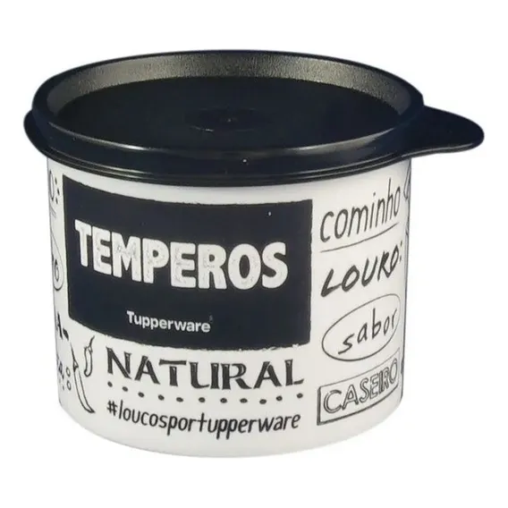 Tupperware Redondinha 500ml Pote Linhas E Estampas Cor Temperos Pb Foto 1