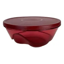 Tupperware Tigela Design Vermelho Transparente 1 Litro Foto  mini 1