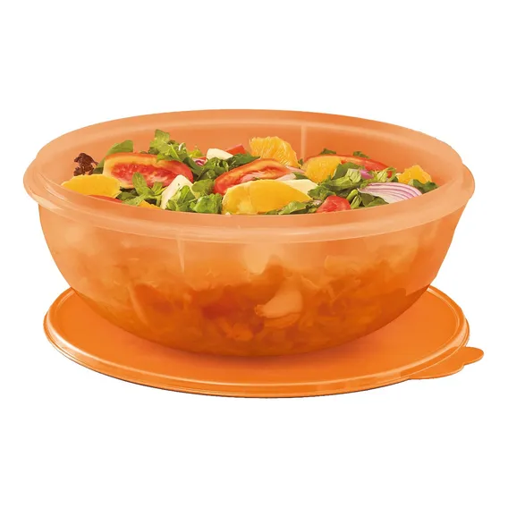 Tupperware Tigela Saladeira 6,5 Litros Preparação Receitas Cor Moranga Foto 1