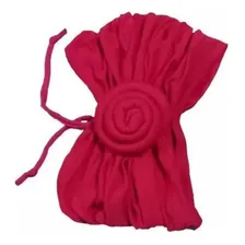 Turbante Feminino Afro Flor 2 Em 1 Já Cor Vermelho Foto  mini 1