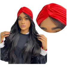 Turbante Indiano Fechado Elegante Cores Cor Marrom Foto mini 3