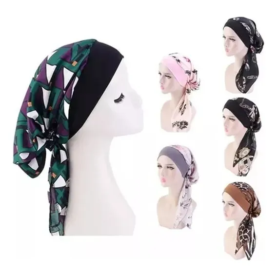 Turbante oncológico para alopecia Color B6pcs Foto 1