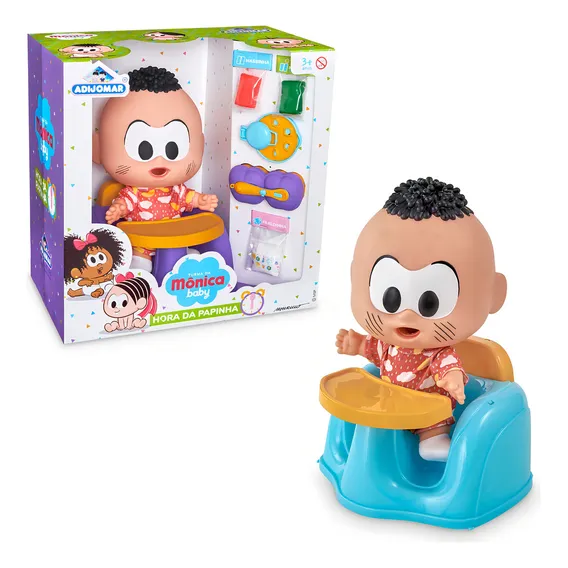 Turma Da Mônica Boneco Cascão Hora Da Papinha - Cascão Foto 1