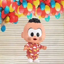 Turma Da Mônica Boneco Cascão Hora Da Papinha - Cascão Foto mini 3