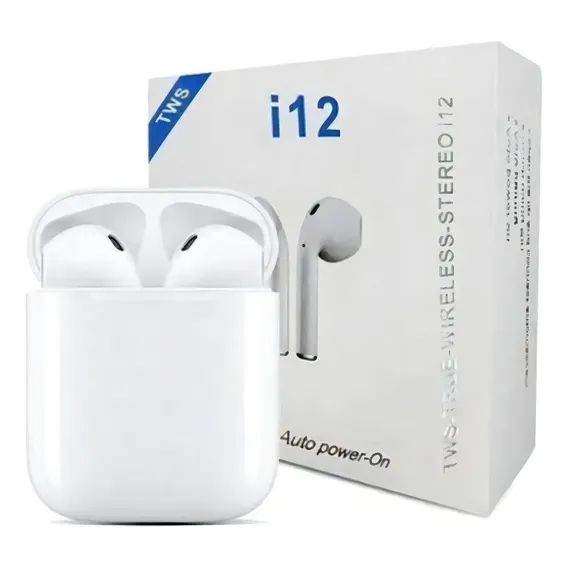 Tws I12 Fone Ouvido Bluetooth Sem Fio Touch Recarregável Foto 1