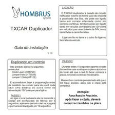 Tx Car 299 Mhz Copiador Controle Farol Portão Hombrus Foto mini 4
