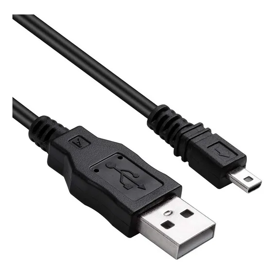 U* Cabo Usb Uc-e6 Para Câmera Olympus Fe-360 Fe-370 Fe-4000 Cor Preto Foto 1