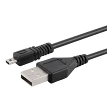 U* Cabo Usb Uc-e6 Para Câmera Olympus Fe-360 Fe-370 Fe-4000 Cor Preto Foto mini 4