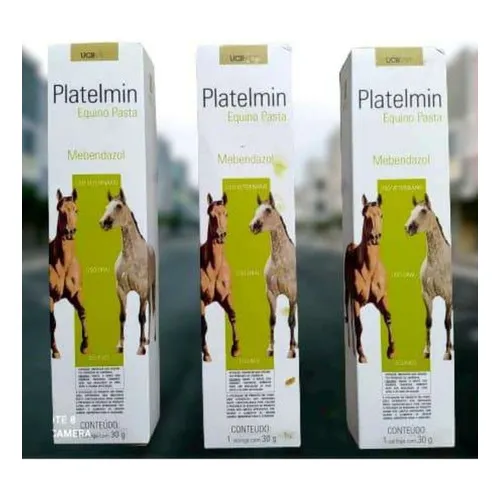 Ucbvet Platelmin Vermífugo para Equinos Kit com 3 Unidades Foto 1