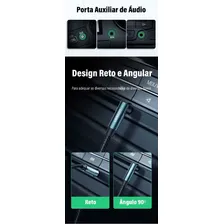 Ugreen Cabo Audio P2 90 Graus Para P2 - 1m Foto mini 3