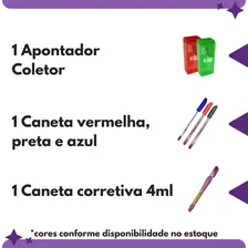 UK Escolar Kit Material Escolar Ensino Médio Colegial Completo Mochila Foto mini 4
