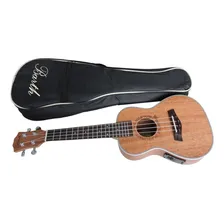 Ukulele Concert Barth Guitars Eletrico + Bag Personalizado Cor Marrom Foto  mini 1