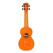 Ukulele Ghost Soprano Acústico Akahai Personalizados Cordas Aquila Bolsa Cor Laranja Tangerine Foto  mini 1