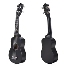 Ukulele Profissional Acústico Soprano Makanu + Brindes Cor Preto Foto mini  2