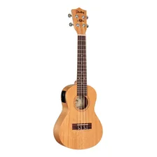 Ukulele Shelby Elétrico Concert Su23me Mogno Afinador Su23m Foto mini 2