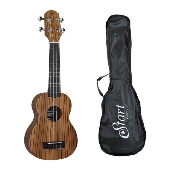 Ukulele Soprano Acústico Nylon Giannini Guk-21 Com Bag Cor GUK-21 ZW Foto 1