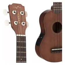 Ukulele Soprano Elétrico Vuk309 Mogno Fosco Vogga Foto mini 2