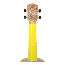 Ukulele Winner soprano 21 flamed okume amarelo com capa Foto mini 4