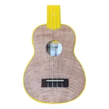 Ukulele Winner soprano 21 flamed okume amarelo com capa Foto mini  3