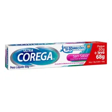 Ultra Corega Creme Sem Sabor 68g Fixador De Dentaduras Foto mini 4