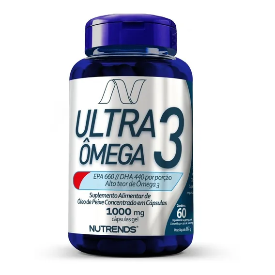 Ultra Omega 3 1000mg 60 Caps. - Nutrends Foto 1