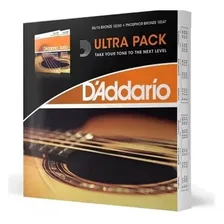 Ultra Pack Encordoamento Daddario Violão Aço Ez900 + Ej15 Foto mini 2