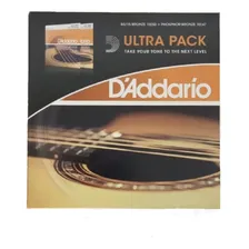 Ultra Pack Encordoamento Daddario Violão Aço Ez900 + Ej15 Foto mini 3