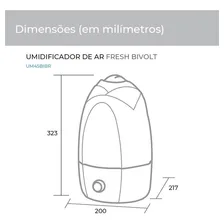 Umidificador De Ar Fresh Br Bivolt - Suggar - Um45bibr Cor Branco 110 Volts 220 Volts Foto mini 2