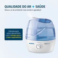 Umidificador de Ar Ultrassônico Comfort Air 2 Mondial 30W 127/220V NUA-02 Foto mini  2