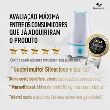 Umidificador de Ar Ultrassonico Compact Air Relaxmedic - 2 Litros Bivolt Foto mini 4