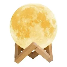 Umidificador E Aromatizador Luminaria Abajur Lua Moon 7 Led Cor Branco Foto mini 4