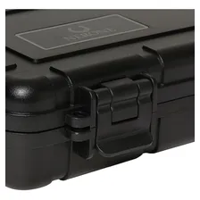 Umidor P/5 Charutos Nerone Cigar Travel Abs Preto Foto mini 4