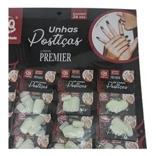 Unha Postiça Cartela 24 Pct Finger(576 Pç) Branca Atacado Foto  mini 1
