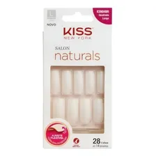 Unhas Postiças Kiss New York Salon Natural Longo Quadrado Foto mini 1