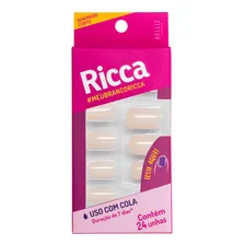 Unhas Postiças Ricca Branco Sonho - Quadrado Curto Foto mini  2