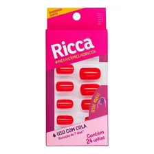 Unhas Postiças Ricca Cor Vermelho Paixão Foto mini 1