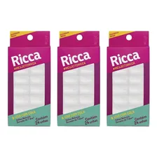 Unhas Postiças Ricca Natural Com 24un Quadrado Medio-3un Foto  mini 1