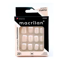 Unhas Postiças Tamanho Curto Francesinha - Macrilan - Up209a Foto mini 4